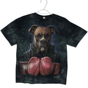 The Mountain Mens Manimals Graphic T Shirt S Boxer Dog Streetwear Grunge Crew